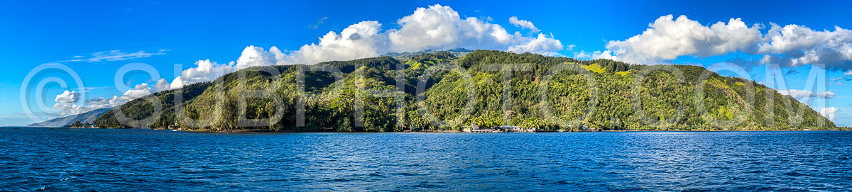 Photo de Vue panoramique de l'île de Tahiti